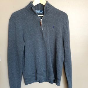 Polo 1/4 Zip Mock Sweater